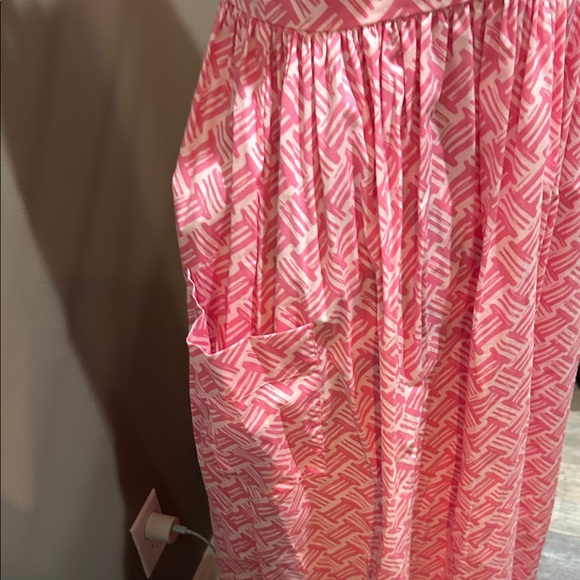Pink Geometric Patterned Dress - Picture 3 of 7